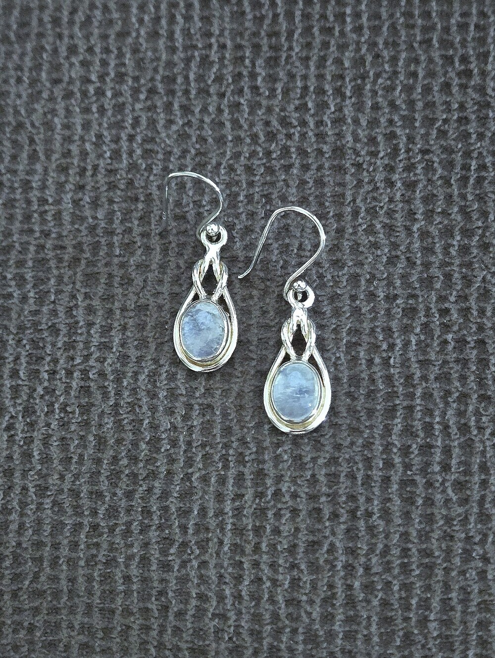 Shivam Silver Moonstone🌙 Earrings - Picture 14 of 16